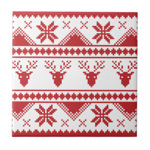 ugly christmas sweater ceramic tile