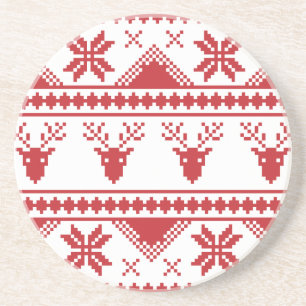 ugly christmas sweater coaster