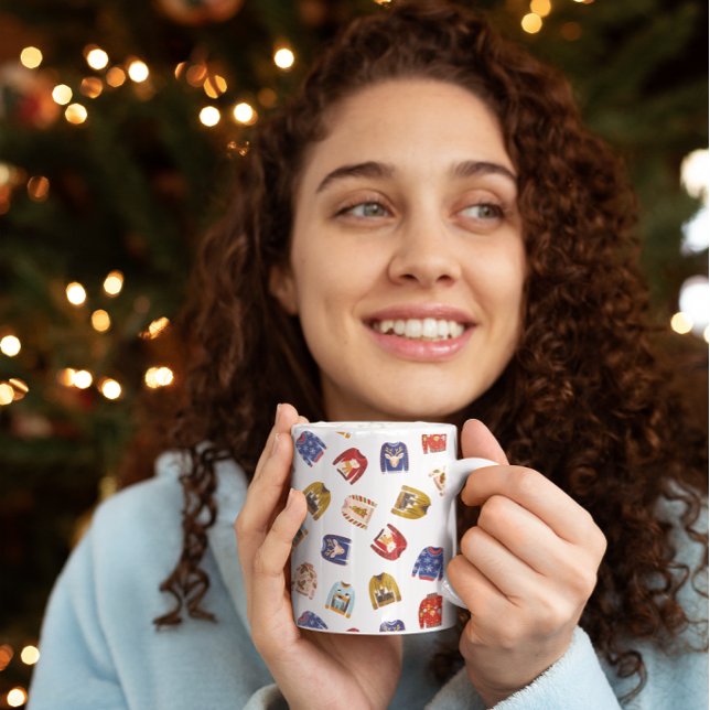 Ugly Christmas Sweater Coffee Mug (Ugly Christmas Sweater Coffee Mug)