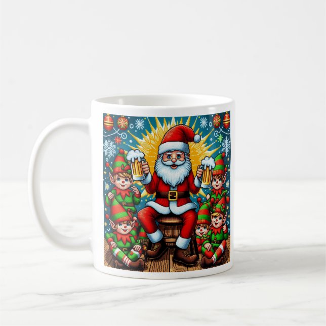 Ugly Christmas Sweater Coffee Mug (Left)