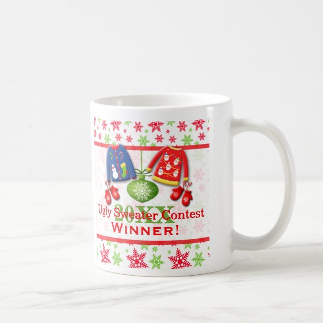 Ugly Christmas Sweater Contest Winner Mug 2 (Right)
