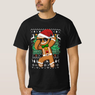Ugly Christmas Sweater Dabbing Gingerbread Man San