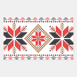 Ugly Christmas Sweater Fair Isle Rectangular Sticker