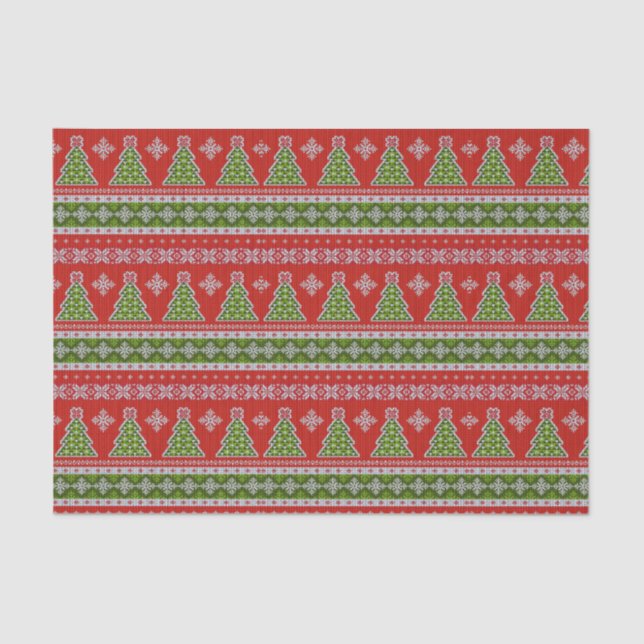 Ugly Christmas Sweater | Fair Isle Tissue Paper (Front)