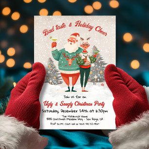 Ugly Christmas Sweater Fun Holiday Party Invitation
