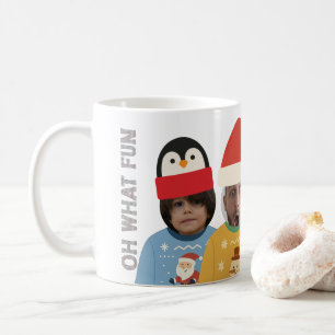 Ugly Christmas Sweater Funny Face Personalised Coffee Mug