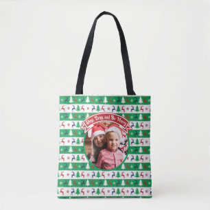 Ugly Christmas Sweater Jumper Family Photo Tote Bag
