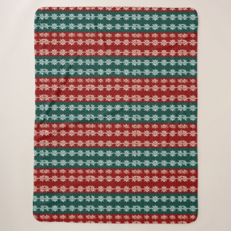 Ugly Christmas Sweater Knit Traditional Pattern 14 Sherpa Blanket
