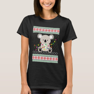 Ugly Christmas Sweater Koala Bear W Xmas Lights Ko