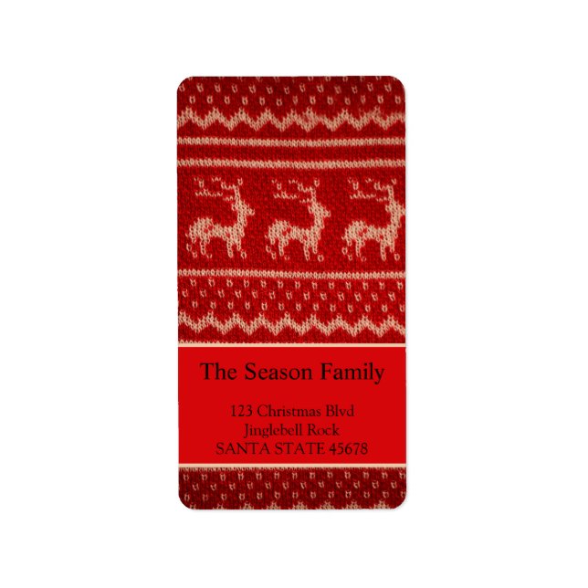 Ugly Christmas Sweater Label (Front)