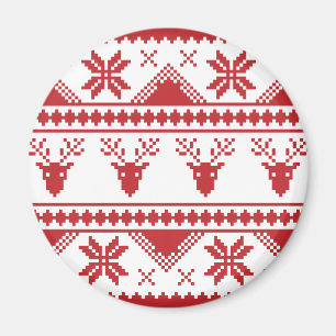 ugly christmas sweater magnet