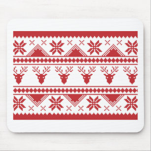 ugly christmas sweater mouse pad