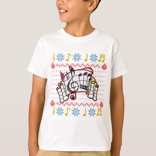 Ugly Christmas Sweater Music Notes (Front)