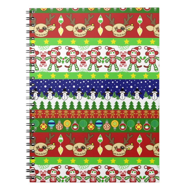 Ugly Christmas Sweater Notebok Notebook (Front)