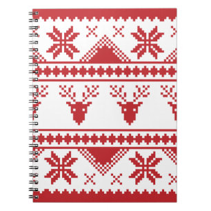 ugly christmas sweater notebook