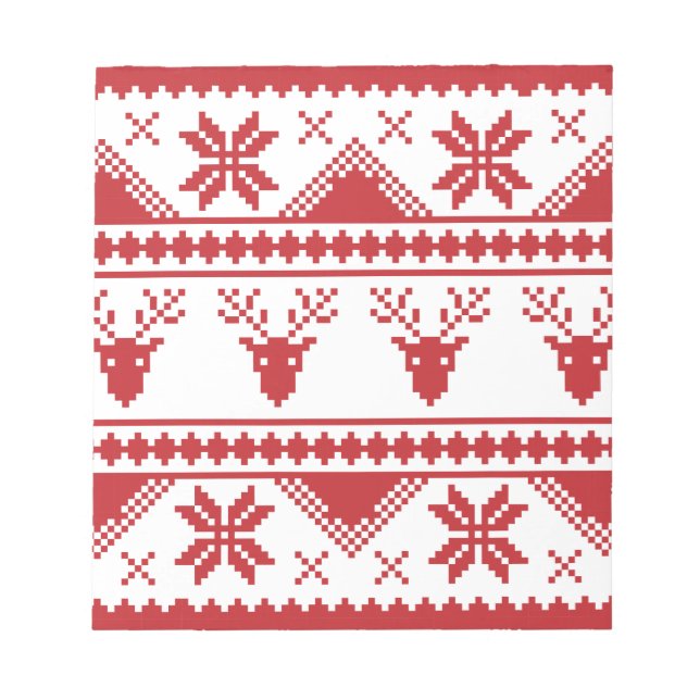 ugly christmas sweater notepad (Front)
