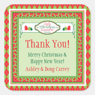 Ugly Christmas Sweater Party Favour Ugly Gift Tags