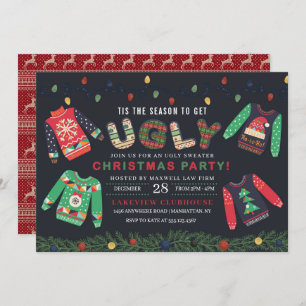 Ugly Christmas Sweater Party Invitation