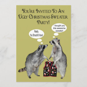 Ugly Christmas Sweater Party Invitation