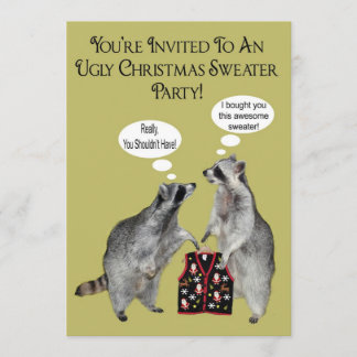 Ugly Christmas Sweater Party Invitation