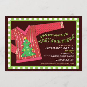 Ugly Christmas Sweater Party Invitation
