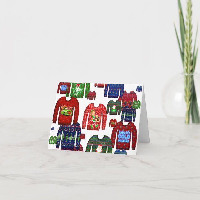 ugly christmas sweater party invitation (Front)