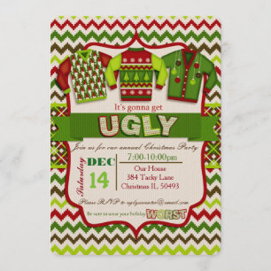 Ugly Christmas Sweater Party Invitation
