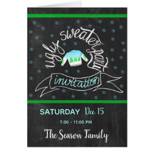 Ugly Christmas Sweater Party Invitation