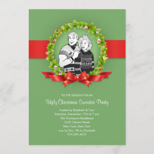 Ugly Christmas Sweater Party Invitations