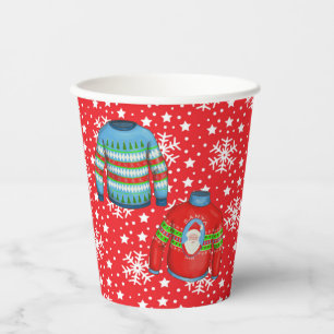 Ugly Christmas Sweater Party Paper Cups