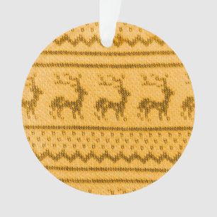 Ugly Christmas Sweater pattern Ornament