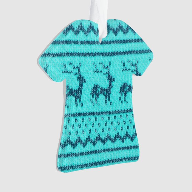 Ugly Christmas Sweater pattern Ornament (Front)