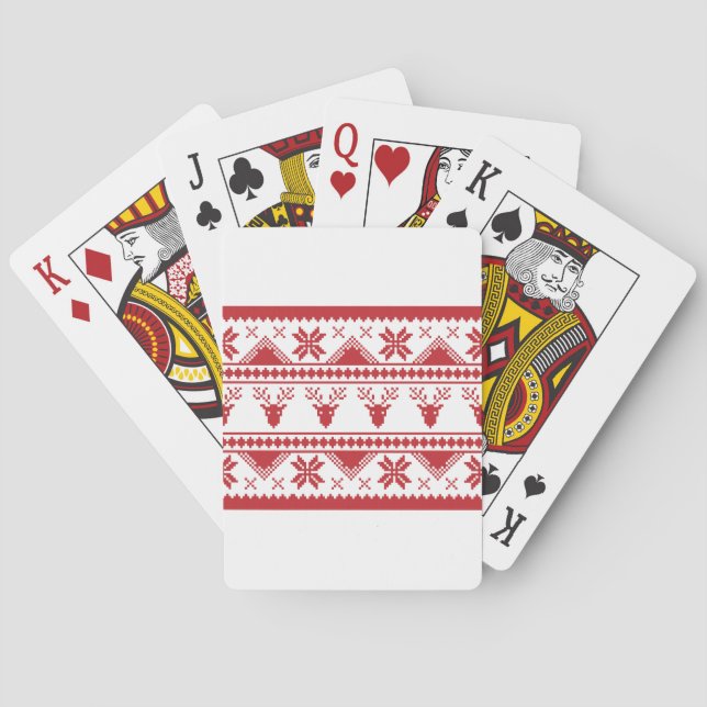 ugly christmas sweater playing cards (Back)