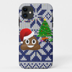ugly Christmas sweater poop emoji iPhone 11 Case