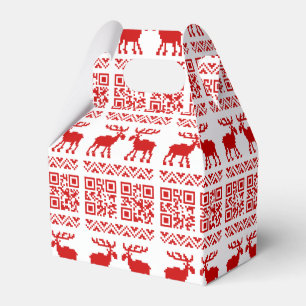 Ugly Christmas Sweater QR Code Happy New Year ! Favour Box