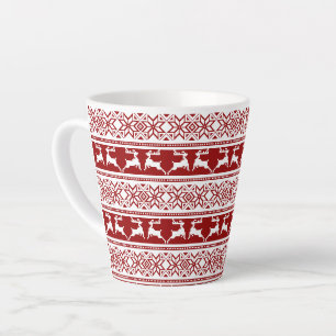 Ugly Christmas Sweater Reindeer Latte Mug