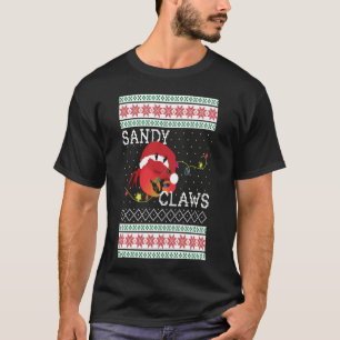 Ugly Christmas Sweater Sandy Claws Crab Lovers Fun