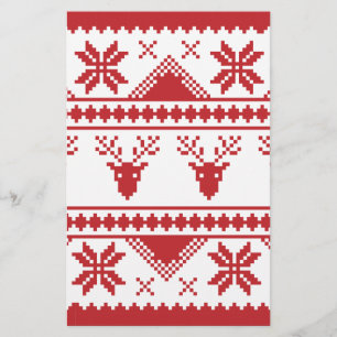 ugly christmas sweater stationery