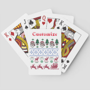 Ugly Christmas Sweater-Style Thunder_Cove Playing Cards