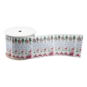 Ugly Christmas Sweater-Style Thunder_Cove Satin Ribbon