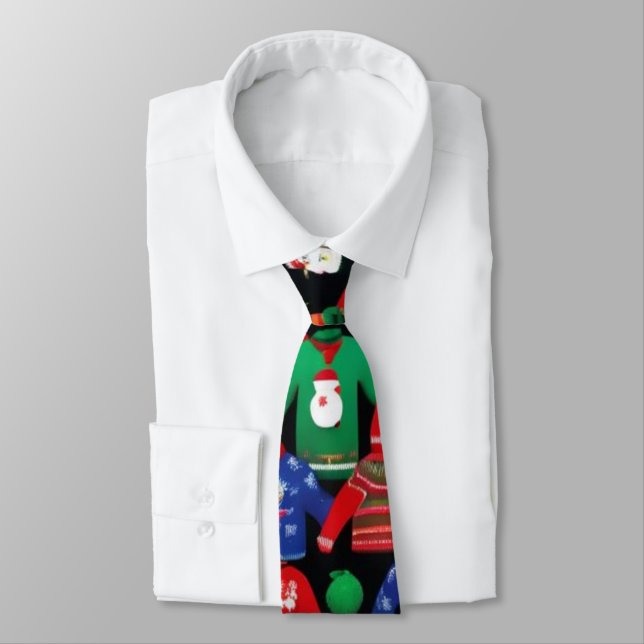 Ugly Christmas Sweater Tie (Tied)
