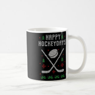 Ugly Christmas Sweater Ugly Sweater Ice Hockey Coffee Mug