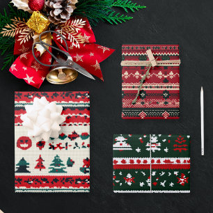 Ugly Christmas Sweater  Wrapping Paper Sheet