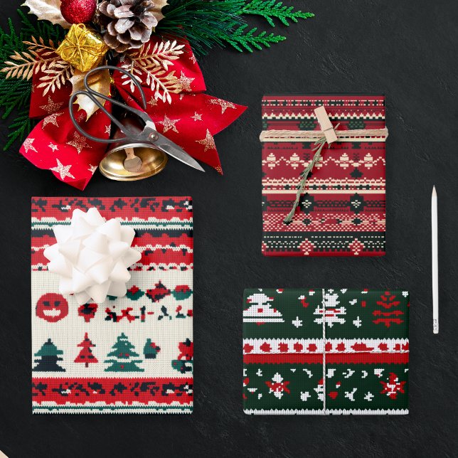 Ugly Christmas Sweater  Wrapping Paper Sheet (Creator Uploaded)