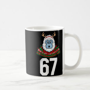 Ugly Christmas Sweater Yeti Gorilla Reindeer 67  Coffee Mug