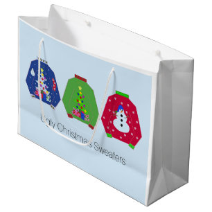 Ugly Christmas Sweaters Large Gift Bag