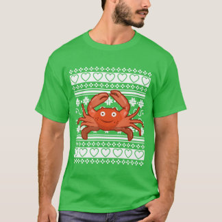 Ugly Christmas Sweatershirt Christmas Crab family T-Shirt