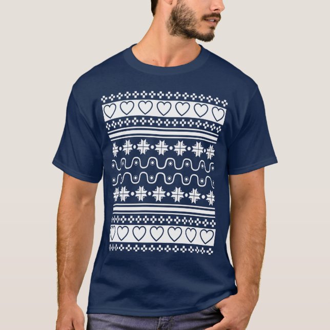 Ugly Christmas Sweatershirt Christmas family T-Shirt (Front)