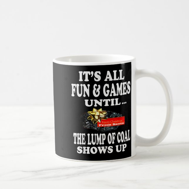 Ugly Christmas T Shirt Naughty Kid Men Women Lump  Coffee Mug (Right)