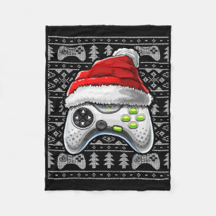 Ugly Christmas Video Game Controller Christmas Gam Fleece Blanket